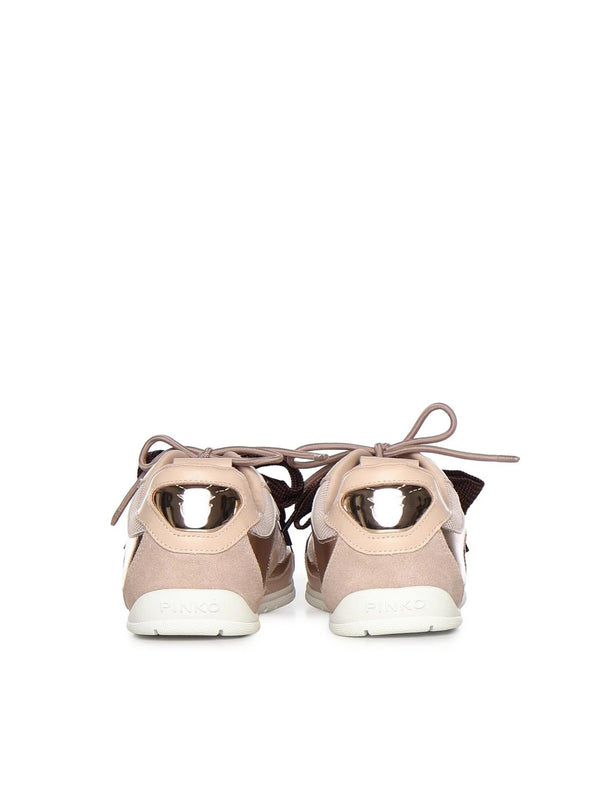 YULIA 01 - SNEAKER CALF LEATHER/MESH/COW SUEDE LIGHT ROSE