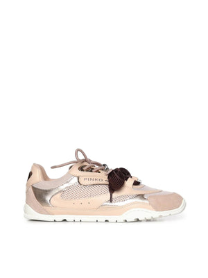 YULIA 01 - SNEAKER CALF LEATHER/MESH/COW SUEDE LIGHT ROSE