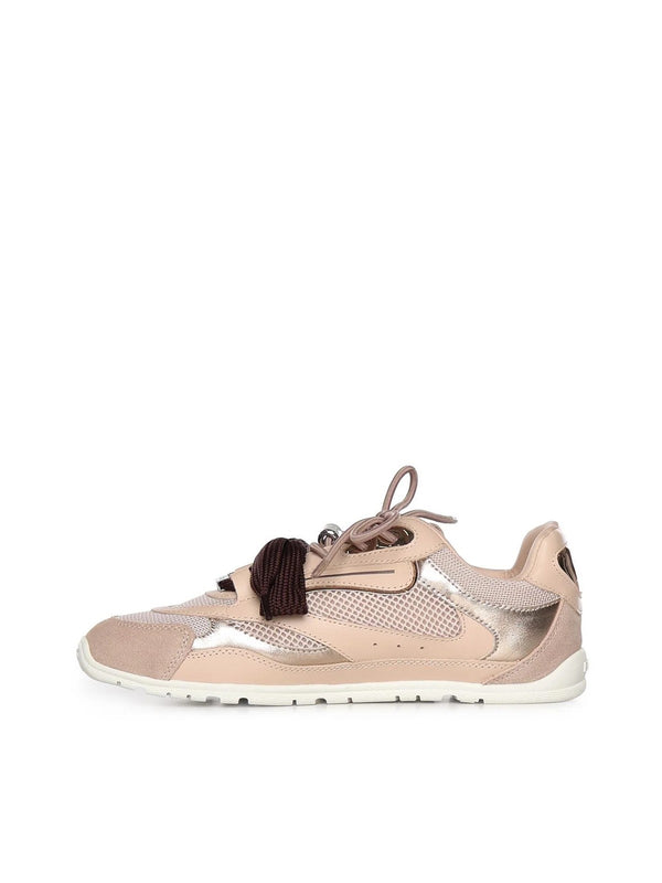 YULIA 01 - SNEAKER CALF LEATHER/MESH/COW SUEDE LIGHT ROSE
