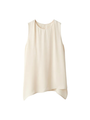 Liu Jo Top Asimmetrico Donna Vaniglia Creamy CA6253 T2571