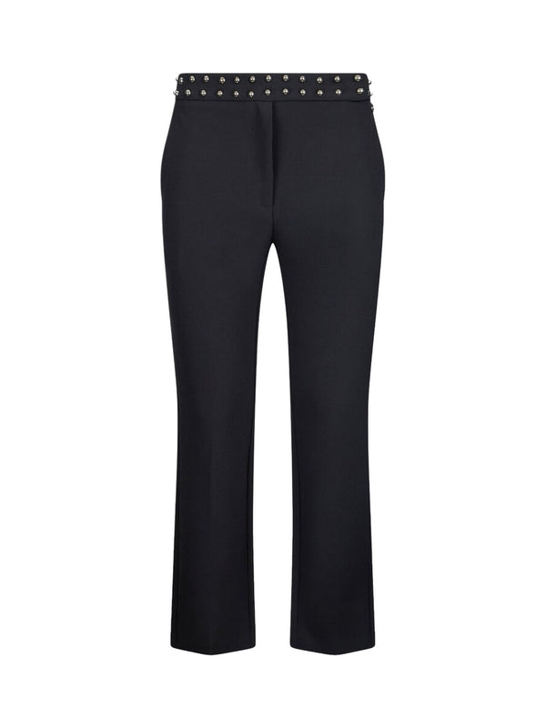 Liu Jo Pantalone Donna Nero a Sigaretta con Borchie e Slim Fit - WA6106 T2527 22222