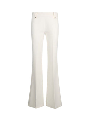 Liu Jo Pantalone Donna Lungo Bianco a Gamba Ampia | WA6120 T2527-X0727
