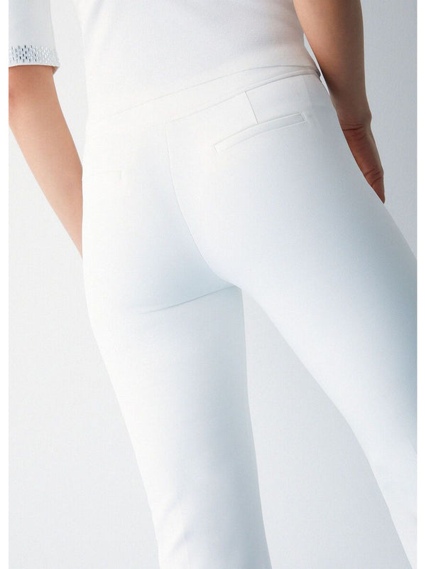Liu Jo Pantalone Donna Lungo Bianco a Gamba Ampia | WA6120 T2527-X0727