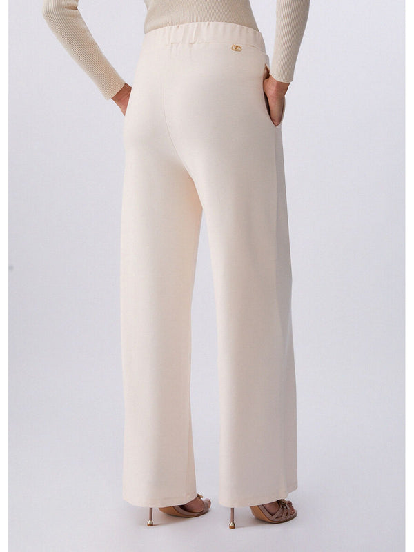 Liu Jo Pantalone Donna Lungo in Jersey Rosa Cipria TA6026 JS182