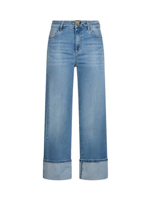 Liu Jo Jeans Donna Bottom Up Good Cropped Vita Alta Denim Blu UA6161 D0264