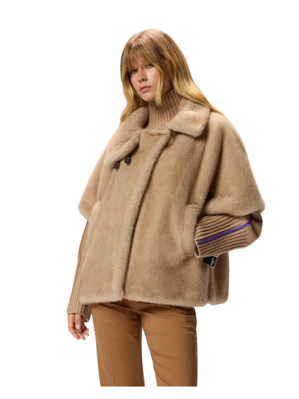 Pellicce Donna Pinko - Comodino Cappa - Beige