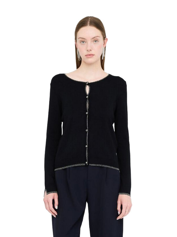 Cardigan Donna Liu Jo - Cardigan con dettagli in lurex® - Nero