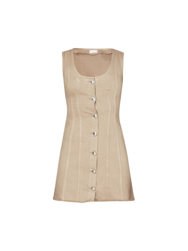 Vestiti casual Donna Liu Jo - Vestito con bottoni - Beige