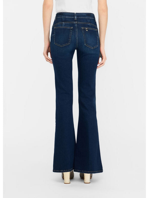 Jeans Donna Liu Jo - Jeans flare con cintura - Denim