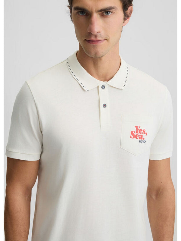 Polo Uomo LIU JO UOMO - Polo con tasca - Bianco