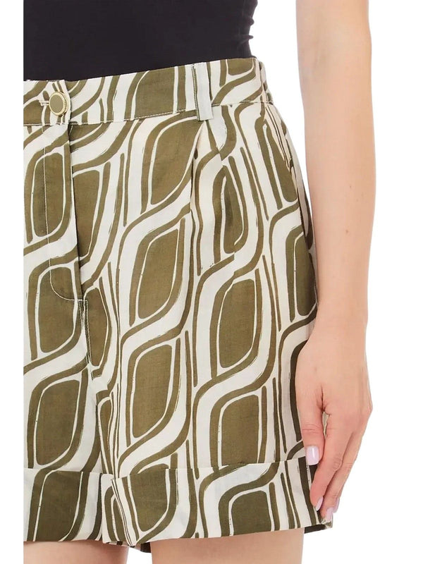Pantaloncini Donna Liu Jo - Short in ramiè - Verde