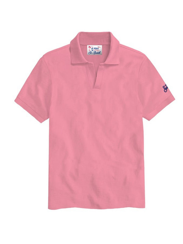 Polo Uomo Mc2 Saint Barth - Charles polo in tessuto piquet - Rosa