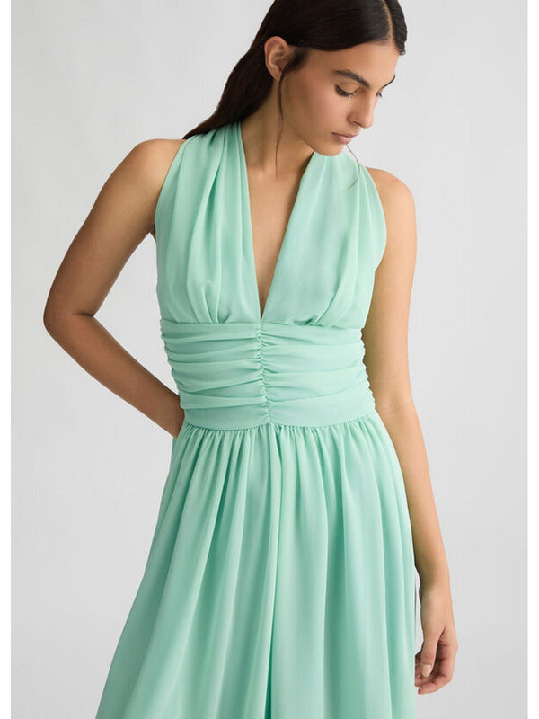 Vestiti da cocktail Donna Liu Jo - Abito corto con drappeggio - Verde