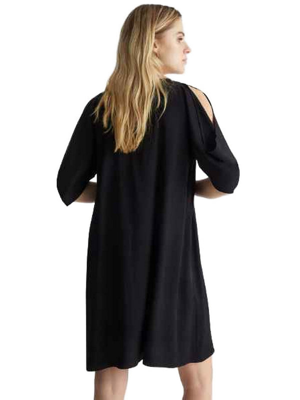 Vestiti casual Donna Liu Jo - Abito in crêpe con cintura - Nero