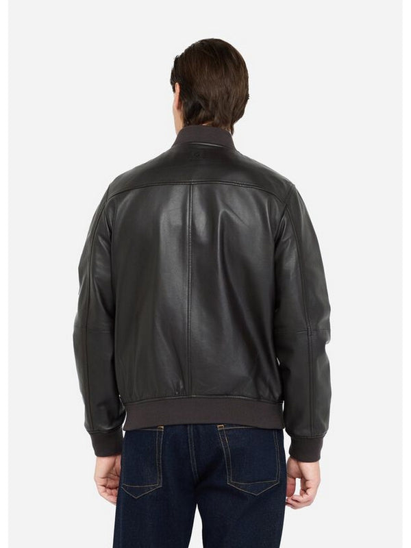 Giubbotti Uomo LIU JO UOMO - Bomber in pelle - Marrone