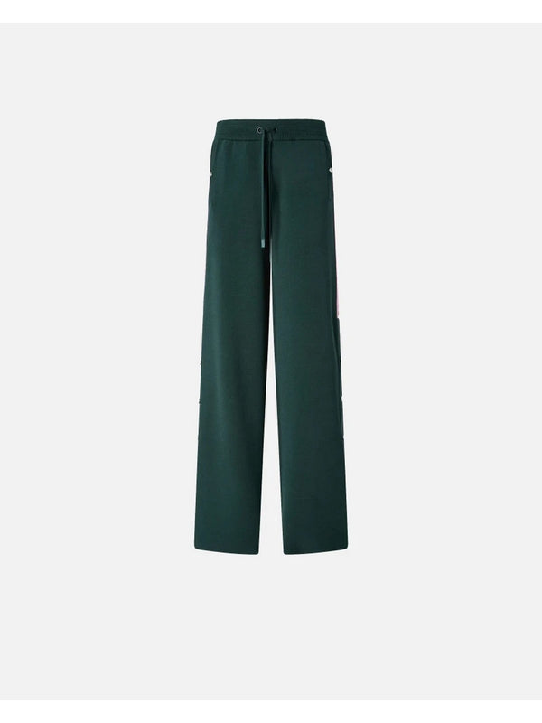 Pantaloni Donna Pinko - Pantaloni sportivi con logo Love Birds - Verde