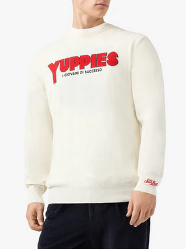 Maglie Uomo Mc2 Saint Barth - Heron Maglia Yuppies Special Edition - Panna