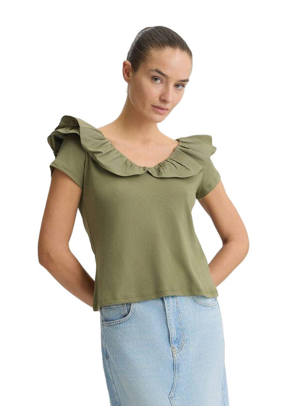 Bluse Donna Liu Jo - Blusa in popeline - Verde