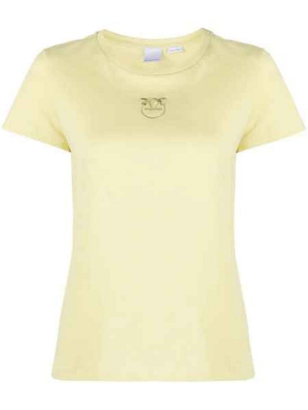T-shirt Donna Pinko - T-Shirt Ricamo Love Birds - Giallo