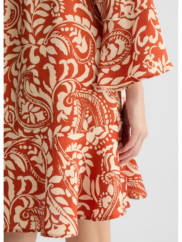 Vestiti casual Donna Liu Jo - Abito in twill stampato - Marrone