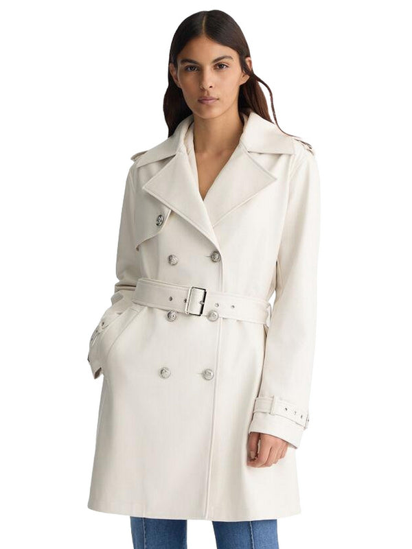 Giacche impermeabili Donna Liu Jo - Trench in tessuto spalmato - Bianco