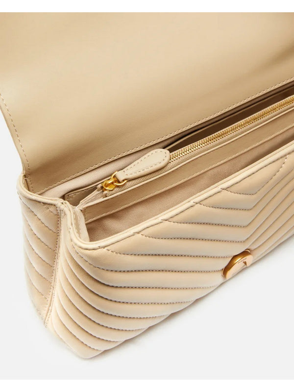 Borse a tracolla Donna Pinko - Classic Lady Love Bag Puff Chevron - Beige