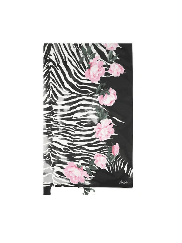 Foulard Donna Liu Jo - Foulard Mix Print 90 - Nero