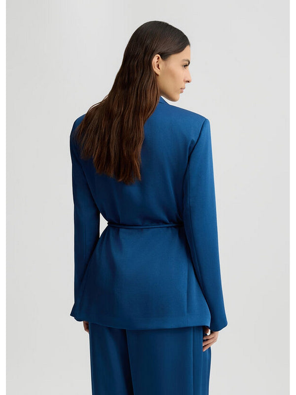 Giacche Donna Liu Jo - Blazer blu con cintura - Blu