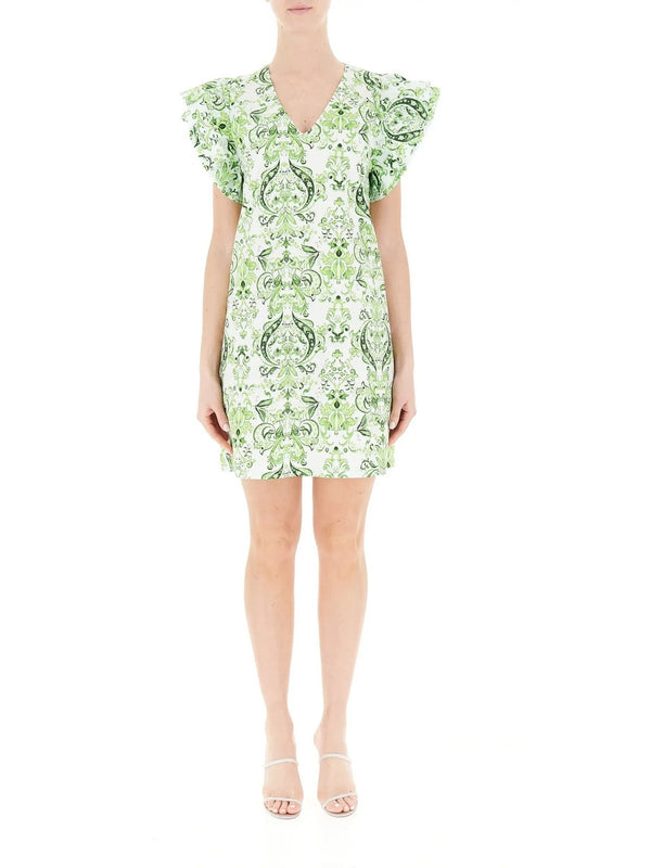 Vestiti casual Donna Liu Jo - Abito corto in popeline - Verde