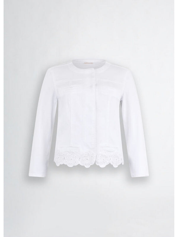 Giubbini Donna Liu Jo - Giacca bianca con ricami - Bianco