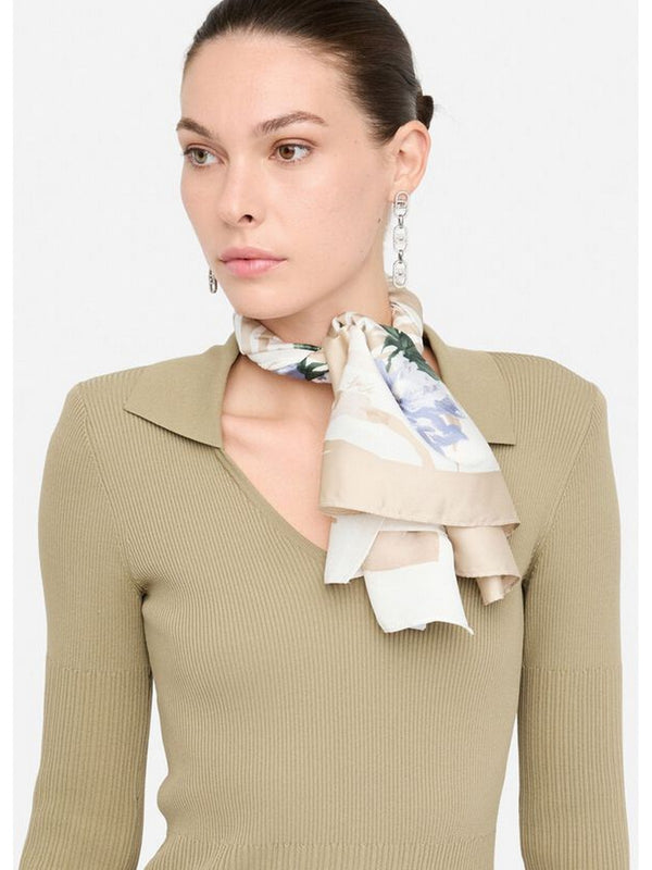 Foulard Donna Liu Jo - Foulard Mix Print 90 - Beige