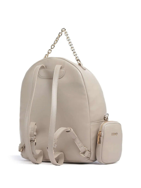 Borse a zainetto Donna Liu Jo - Zaino medio con pochette - Beige