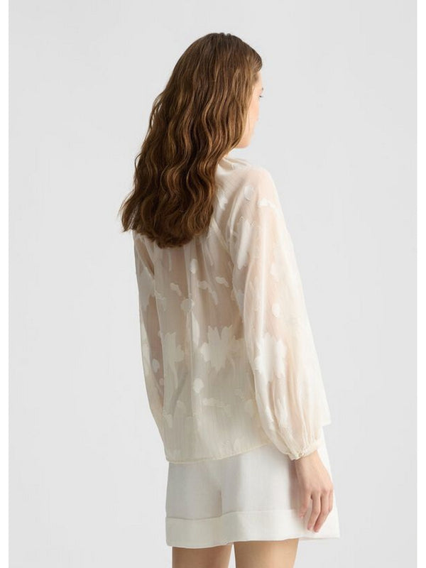 Bluse Donna Liu Jo - Blusa lurex® floreale - Beige