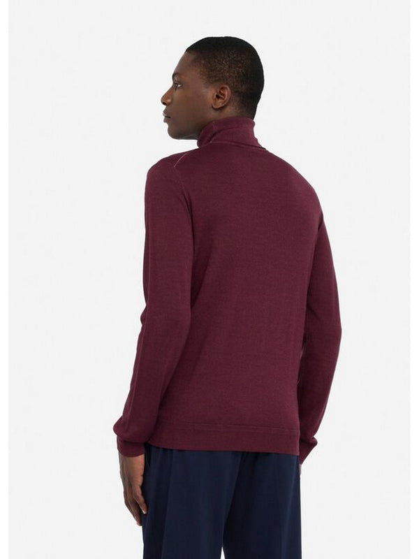 Maglie Uomo LIU JO UOMO - Dolcevita 100% lana merino - Bordeaux