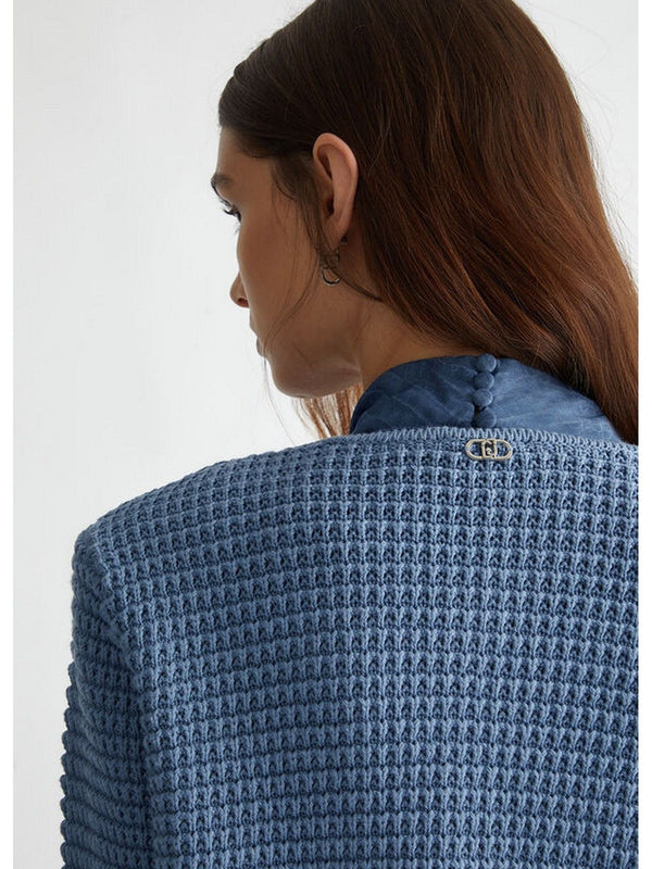 Cardigan Donna Liu Jo - Cardigan in maglia - Azzurro