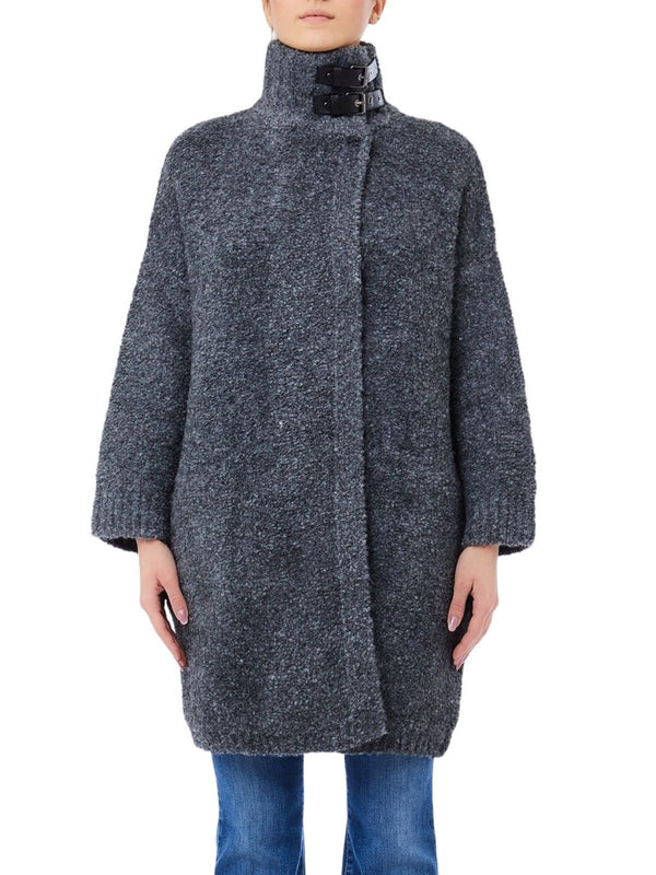 Cappotti Donna Liu Jo - Cappotto in maglia bouclé - Grigio