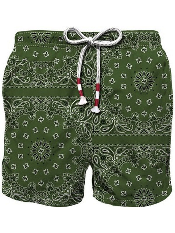 Pantaloncini e calzoncini Uomo Mc2 Saint Barth - Caprese Bandana Round 5201 - Verde