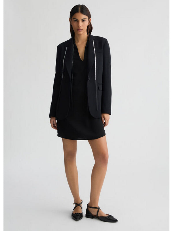 Giacche da abito e blazer Donna Liu Jo - Blazer con strass - Nero