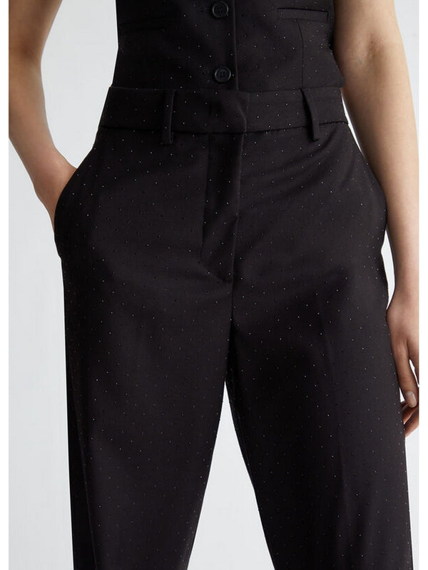 Pantaloni Donna Liu Jo - Pantaloni chino in twill - Nero