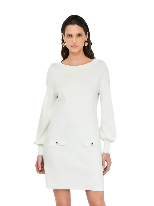 Vestiti casual Donna Liu Jo - Abito in maglia - Bianco