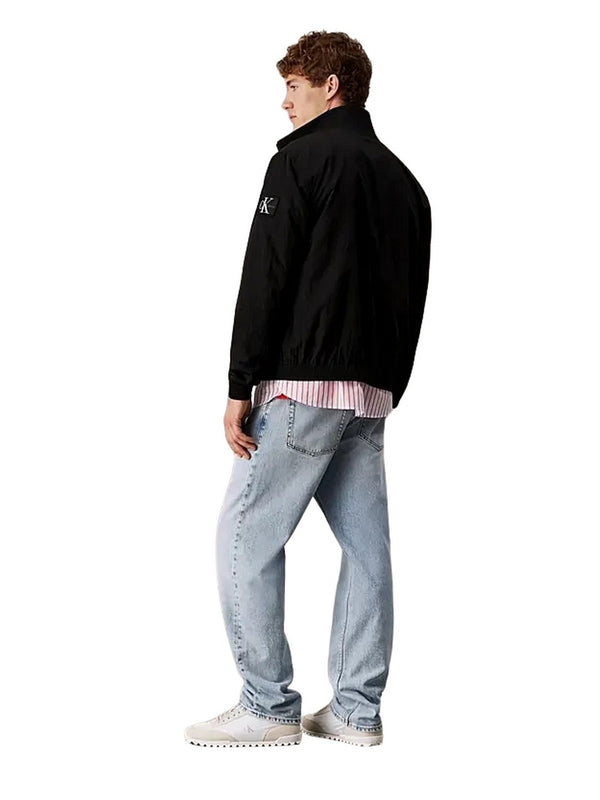 Giubbini Uomo Calvin Klein - Giubbotto strutturato con zip integrale in nylon - Nero