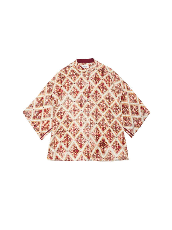 Camicie Donna ottod'Ame - Camicia in viscosa stampata - Sabbia