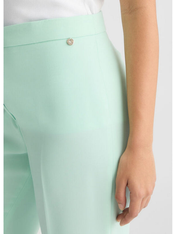 Pantaloni Donna Liu Jo - Pantaloni con spacco verde menta - Verde