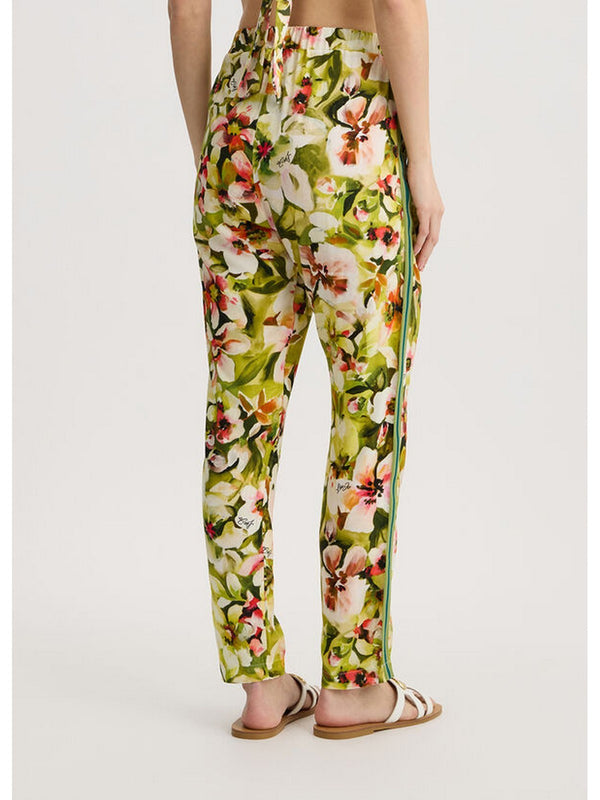 Pantaloni Donna Liu Jo - Pantaloni con stampa floreale - Multicolore