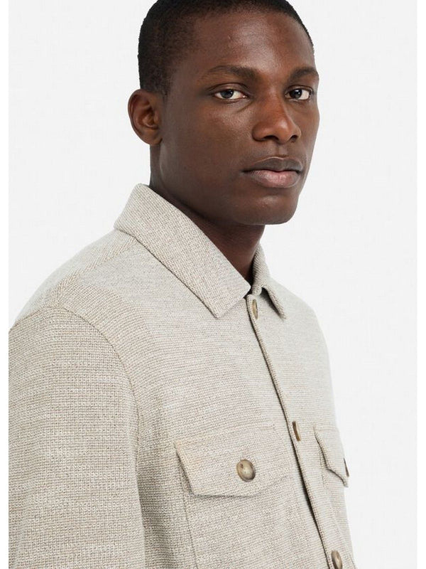 Giubbini Uomo LIU JO UOMO - Camicia in maglia di cotone - Sabbia
