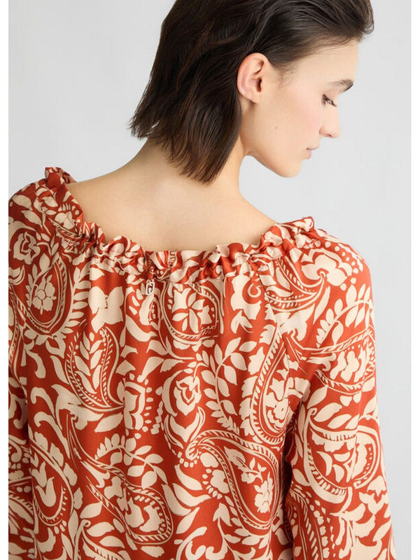 Vestiti casual Donna Liu Jo - Abito in twill stampato - Marrone