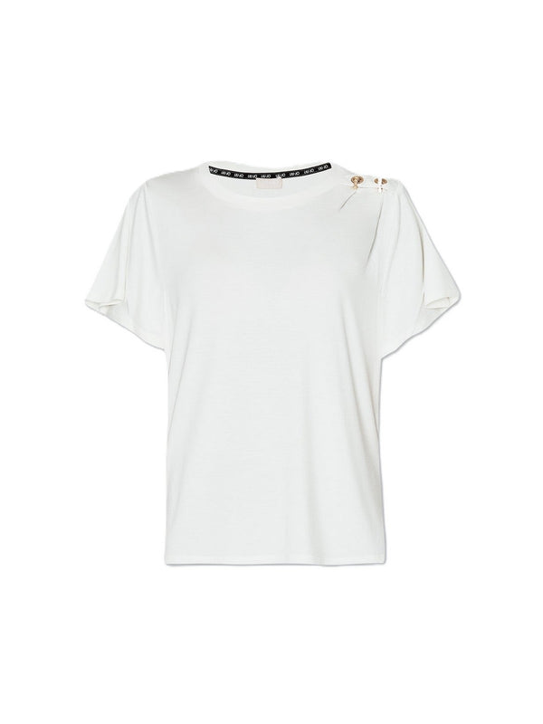 T-shirt Donna Liu Jo - T-shirt in jersey - Bianco