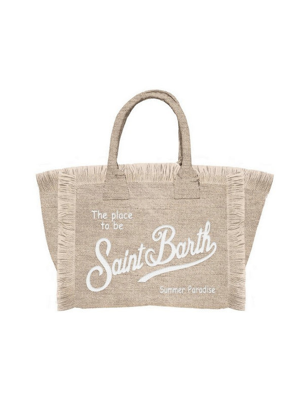 Borse a mano Donna Mc2 Saint Barth - Borsa Mini Vanity in lino BEIGE - Beige