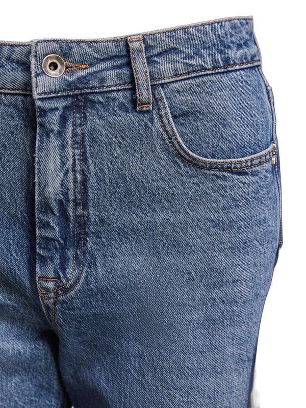 Jeans Donna Patrizia Pepe - Jeans a sigaretta a vita alta - Azzurro