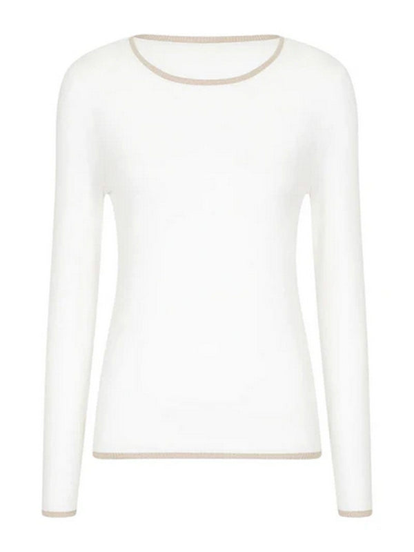 Maglie Donna Liu Jo - Pullover con dettagli in lurex® - Bianco